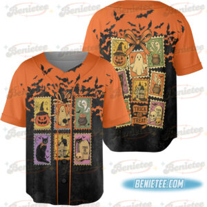 Vintage Halloween Cat Ghost Jersey, Girly Halloween Baseball Jersey, Preppy Fall Aesthetic, Halloween Jersey