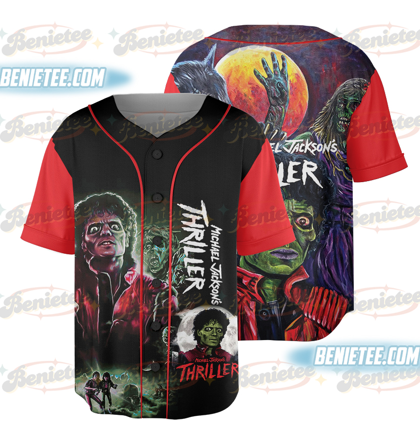 Michael Jackson Thriller Can Not Resist The Evil Baseball Jersey