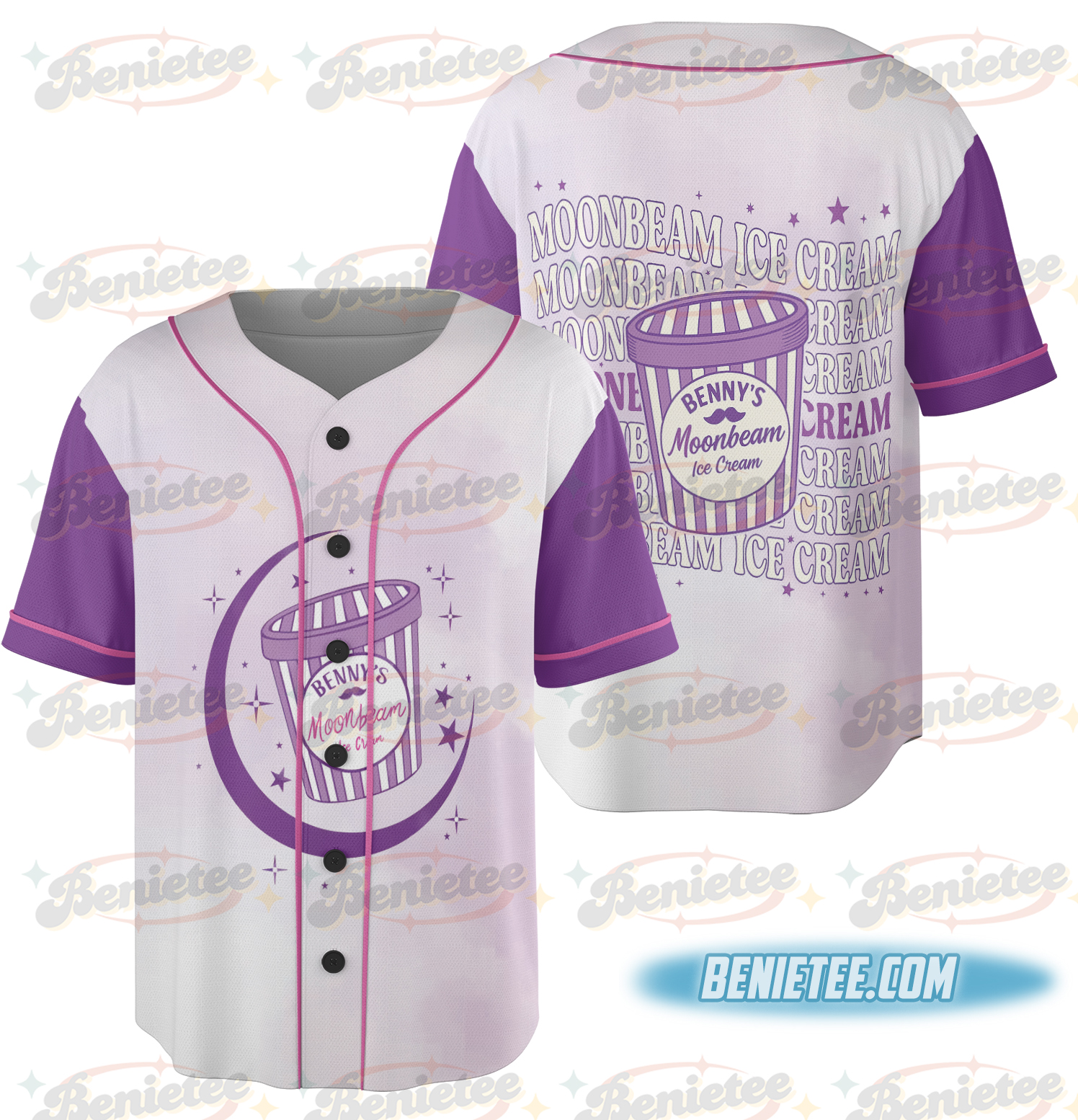 2 Sided Moonbeam Ice Cream Jersey for Tour, America Concert Tour T Shirt, Tour Album 2025 Concert Tee, Mystical Magical Shirt