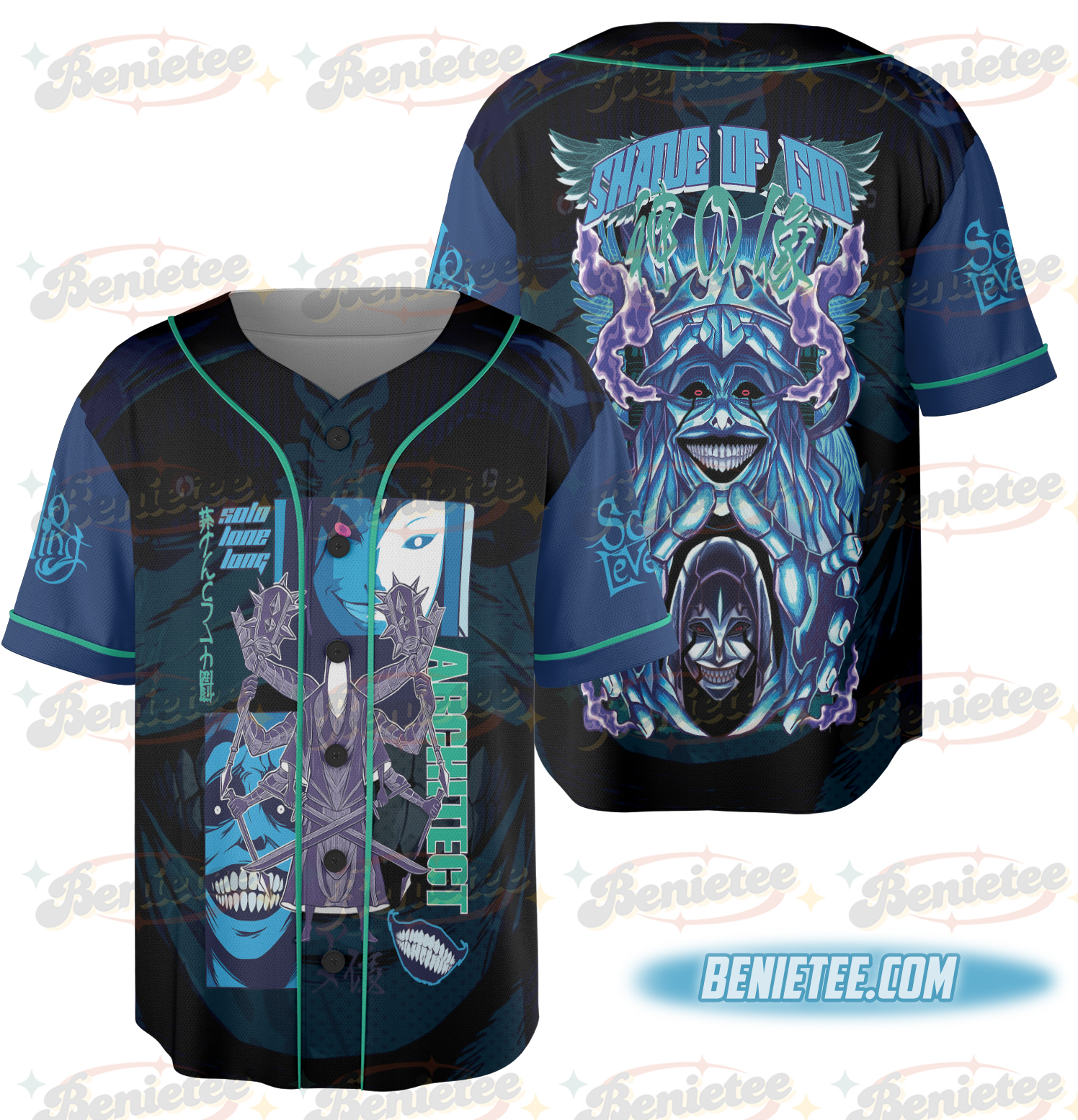 Statue of God Solo Leveling Streetwear Baseball Jersey