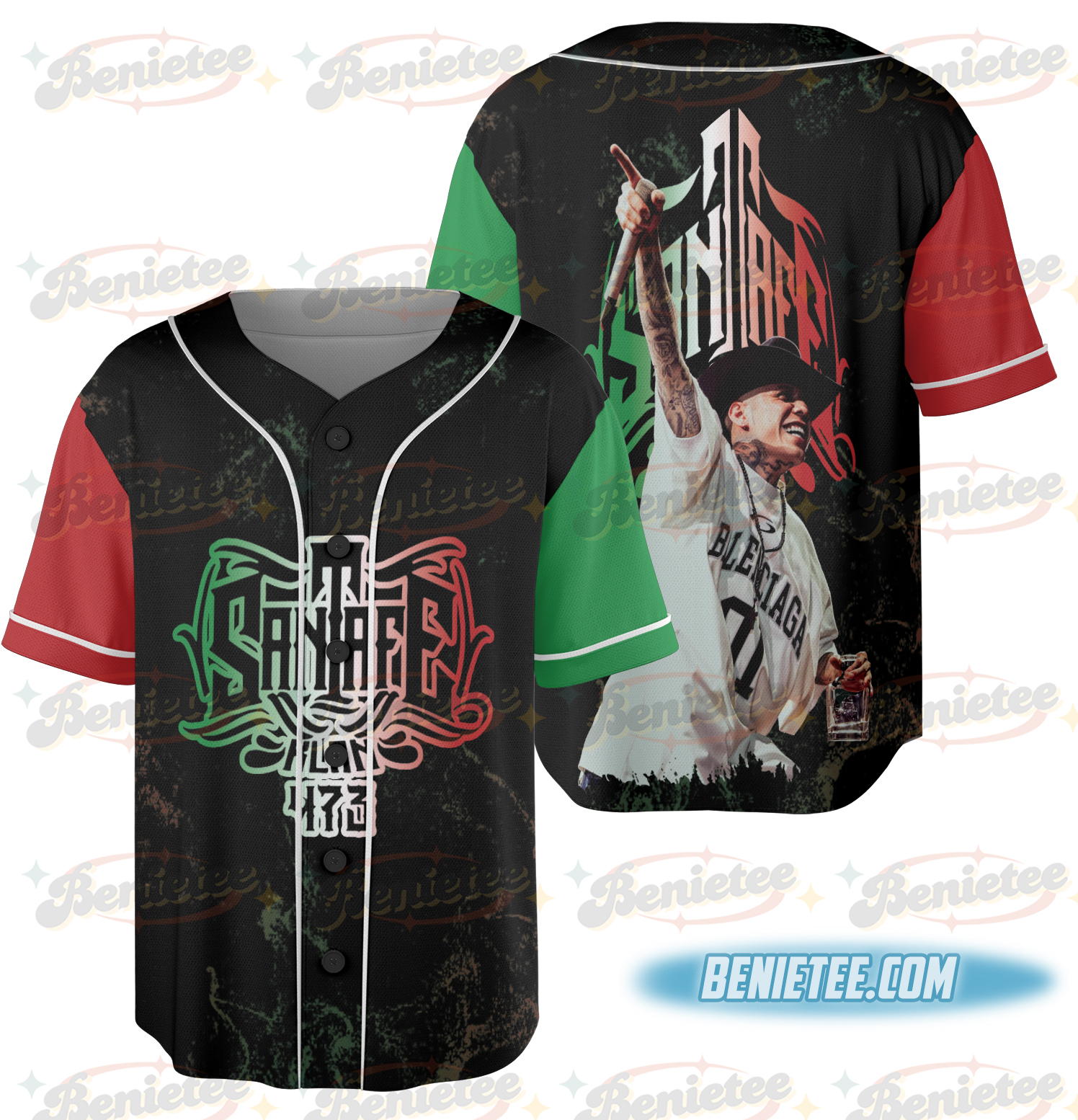 Santa Fe Klan merch Jersey, Music Tour 2025, Mexico Concept