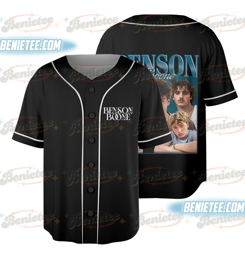 Benson Boone Vintage Jersey Merch Women Men Fashion Casual Short Sleeve Baseball Jersey