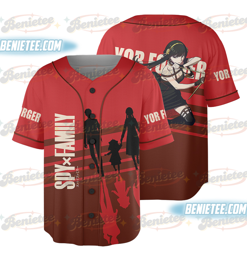 SPY×FAMILY Print T-Shirts Boys Girls Summer, Clothes Bond Forger 3D, Anime Baseball Jersey