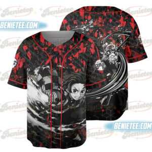Demon Slayer Anime, Tanjiro Anime Jersey