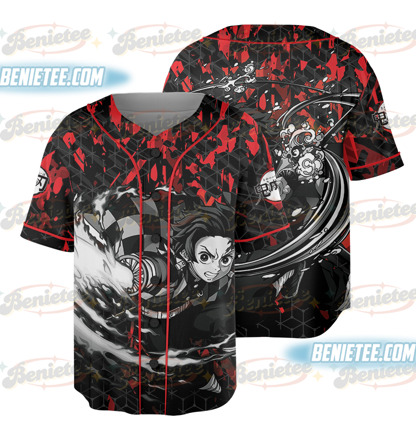 Demon Slayer Anime, Tanjiro Anime Jersey
