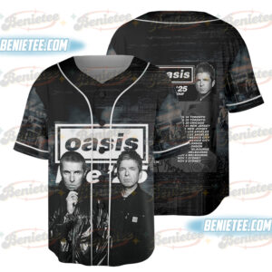 Oasis - World Tour 2025 3D Baseball Jersey