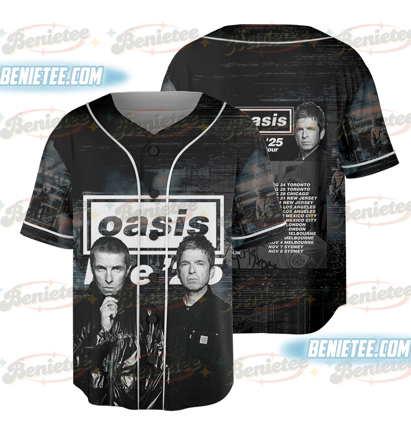 Oasis - World Tour 2025 3D Baseball Jersey