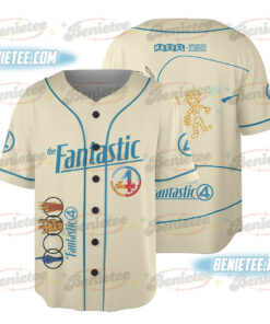 Fantastic Four First Steps Baseball Jersey, Fantastic Four marvel Studios Shirt