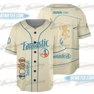 Fantastic Four First Steps Baseball Jersey, Fantastic Four marvel Studios Shirt