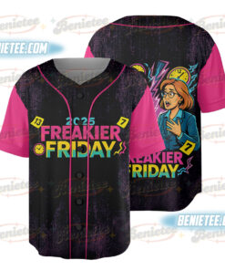 Freakier Friday Jersey, Freaky Friday Inspired Band Graphic Baseball Jersey, Oversized Vintage Style