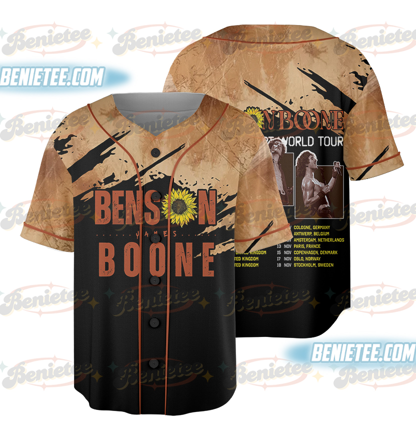 Vintage Benson Boone Baseball Jersey, Benson Boone Merch, Benson Boone Concert Shirt, America Heart Tour Jersey