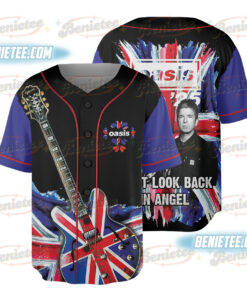 Oasis Live 2025 Tour Dont Look Back Is Angel 3D Baseball Jersey