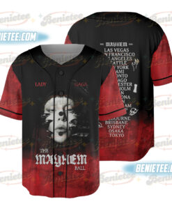 Lady Gaga The Mayhem Ball Tour 2025 Baseball Jersey, Lady Gaga Jersey