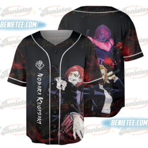 Jujutsu Kaisen Nobara Kugisaki Jersey Gojo Anime Manga Graphic Baseball Jersey