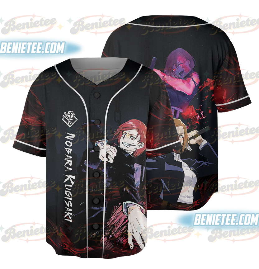 Jujutsu Kaisen Nobara Kugisaki Jersey Gojo Anime Manga Graphic Baseball Jersey