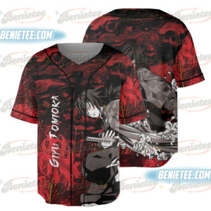 Giyu Tomioka Anime Baseball Jersey