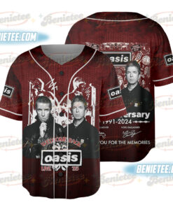Live 2025 OASIS Comeback Memories Baseball Jersey