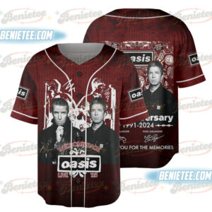 Live 2025 OASIS Comeback Memories Baseball Jersey
