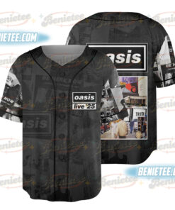 Oasis Live 25 World Tour Schedule Dates Two Sided Unisex Baseball Jersey