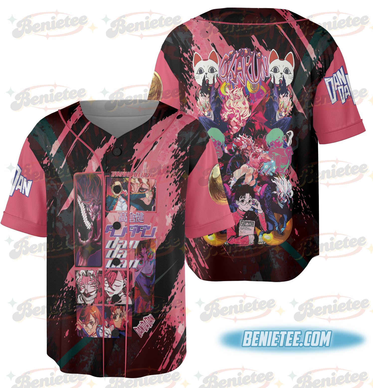 Okarun Dandadan Streetwear Jersey, Anime Baseball Jersey