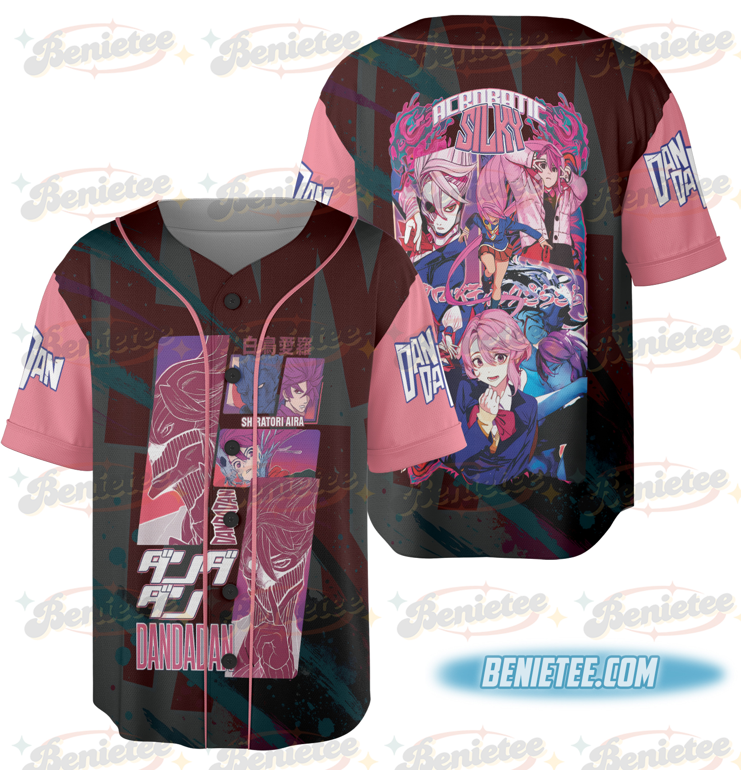 Shiratori Aira Dandadan Streetwear Jersey, Anime Baseball Jersey