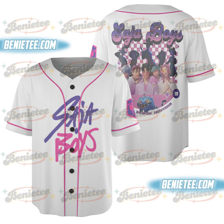 Kpop Demon Hunter Saja Boys Baseball Jersey
