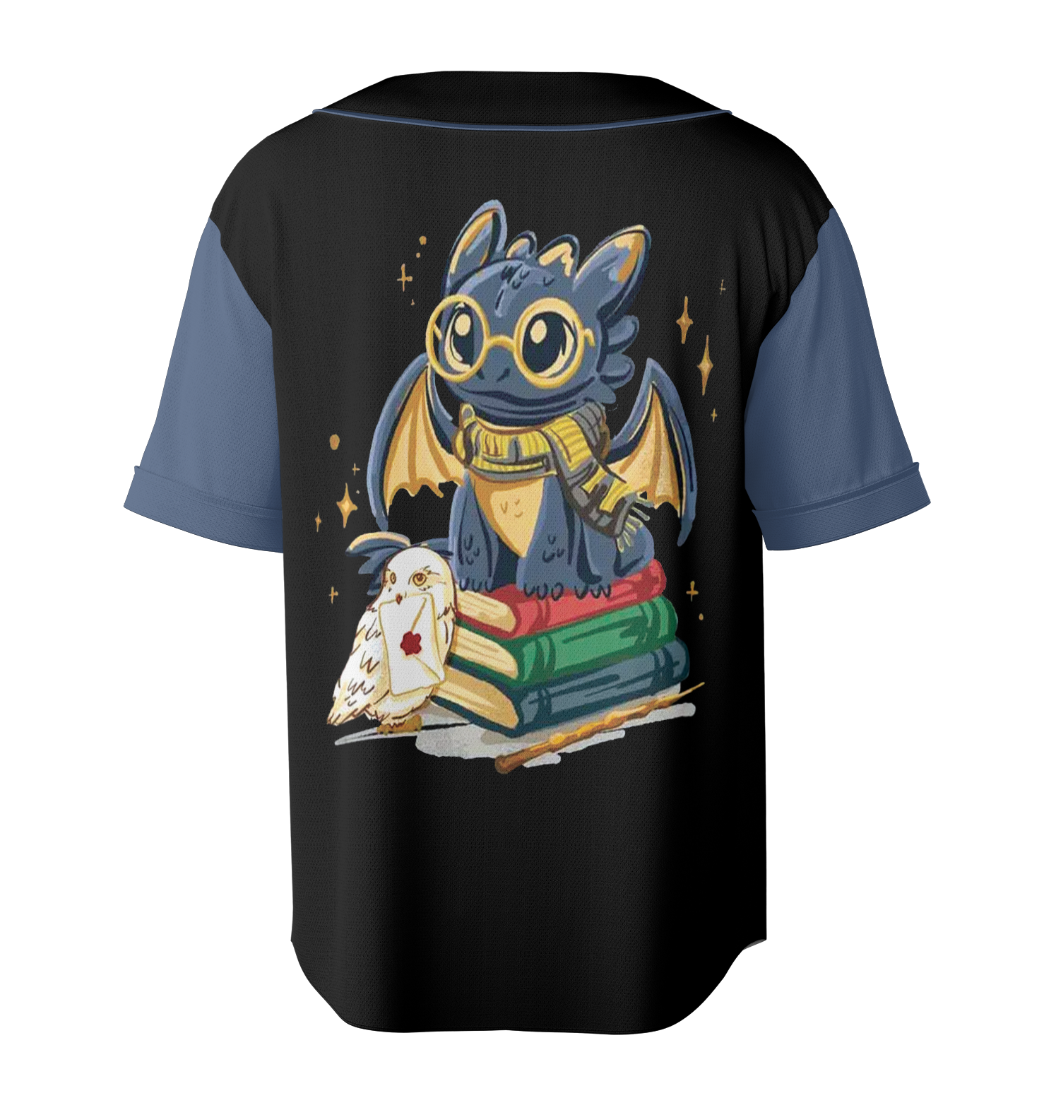 Cute dragon halloween Jersey, dragon vector, vector halloween, wizard dragon, vector dragon Jersey - Image 4