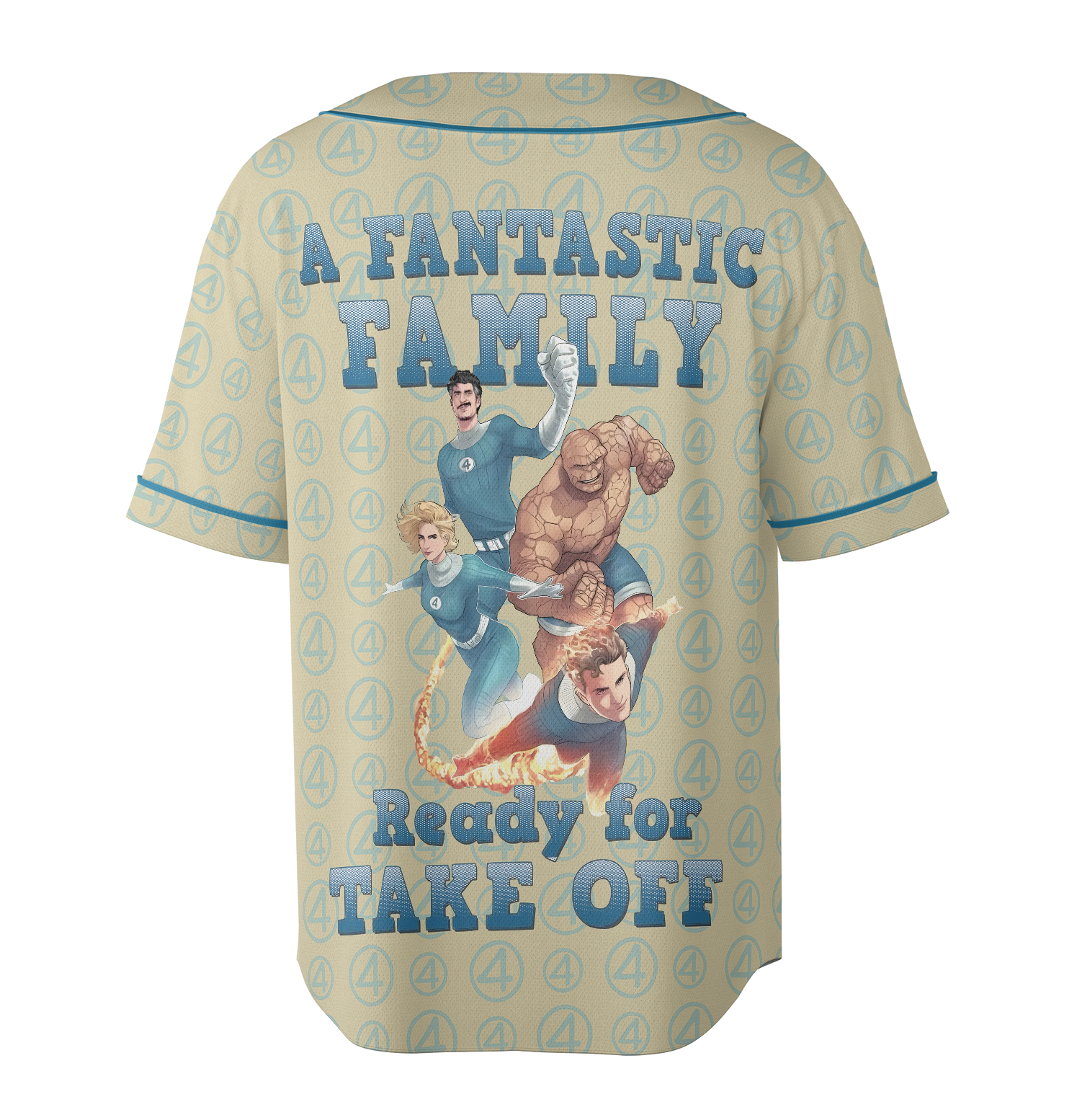 The Fantastic Four First Steps Unisex Baseball Jersey, Movie Jersey - Image 4