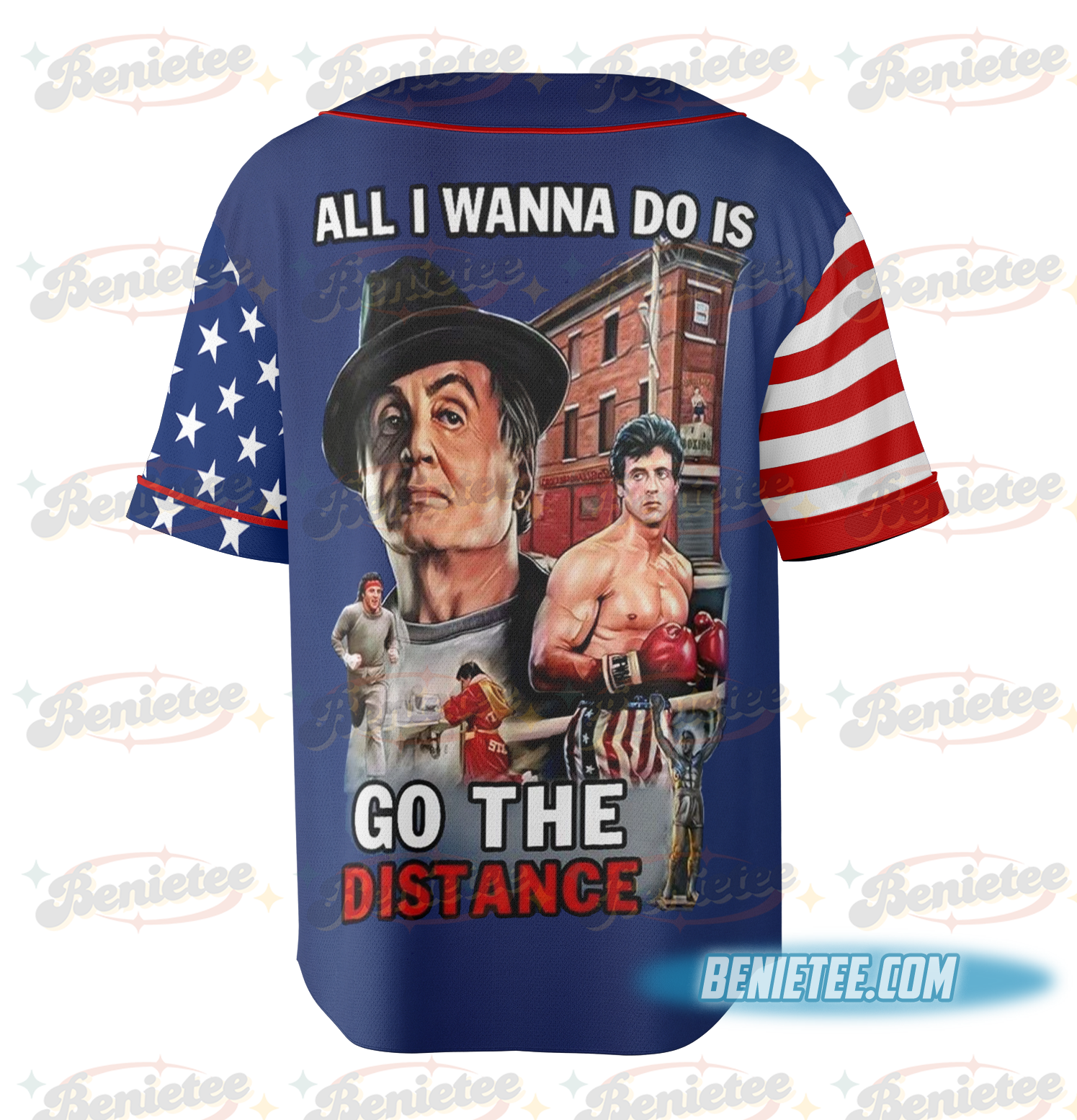 Rocky Balboa Go The Distance Personalized Baseball Jersey - Image 6