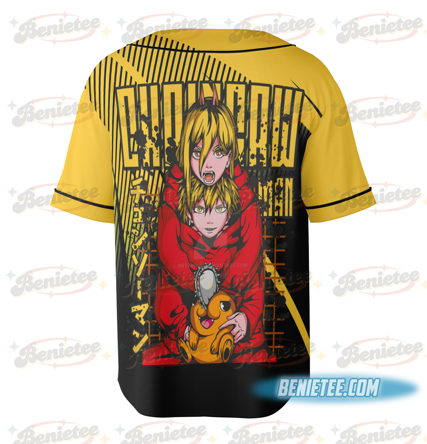 Nayuta Baseball Jersey Chainsaw Man Denji Makima Denji Anime Manga Jersey All Size - Image 4