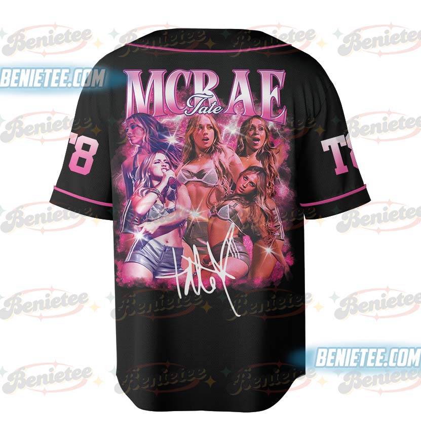 Tate McRae 2025 Concert Jersey, Miss Possessive Tour 2025, Tate McRae Fan Gift Shirt, Tate McRae Merch, Tate McRae Graphic Baseball Jersey - Image 3