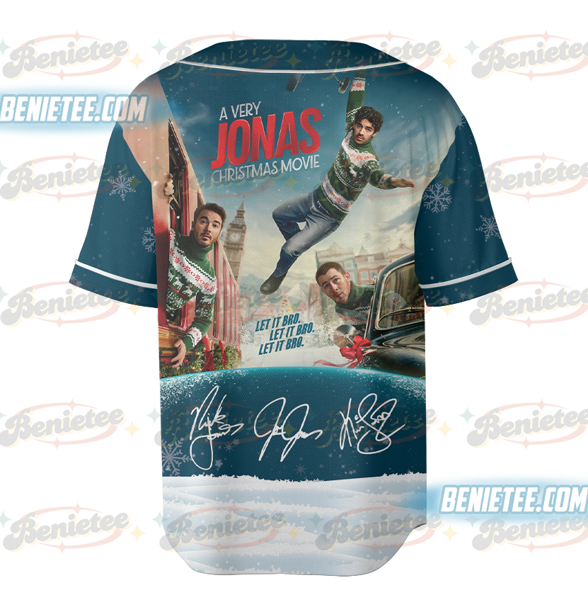 A Very Jonas Christmas Movie 2025 Baseball Jersey - Image 3