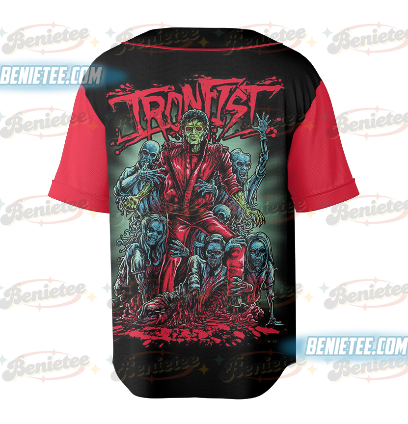 Michael Jackson Halloween Ironfist Keep Calm And Do The Thriller Baseball Jersey - Image 3