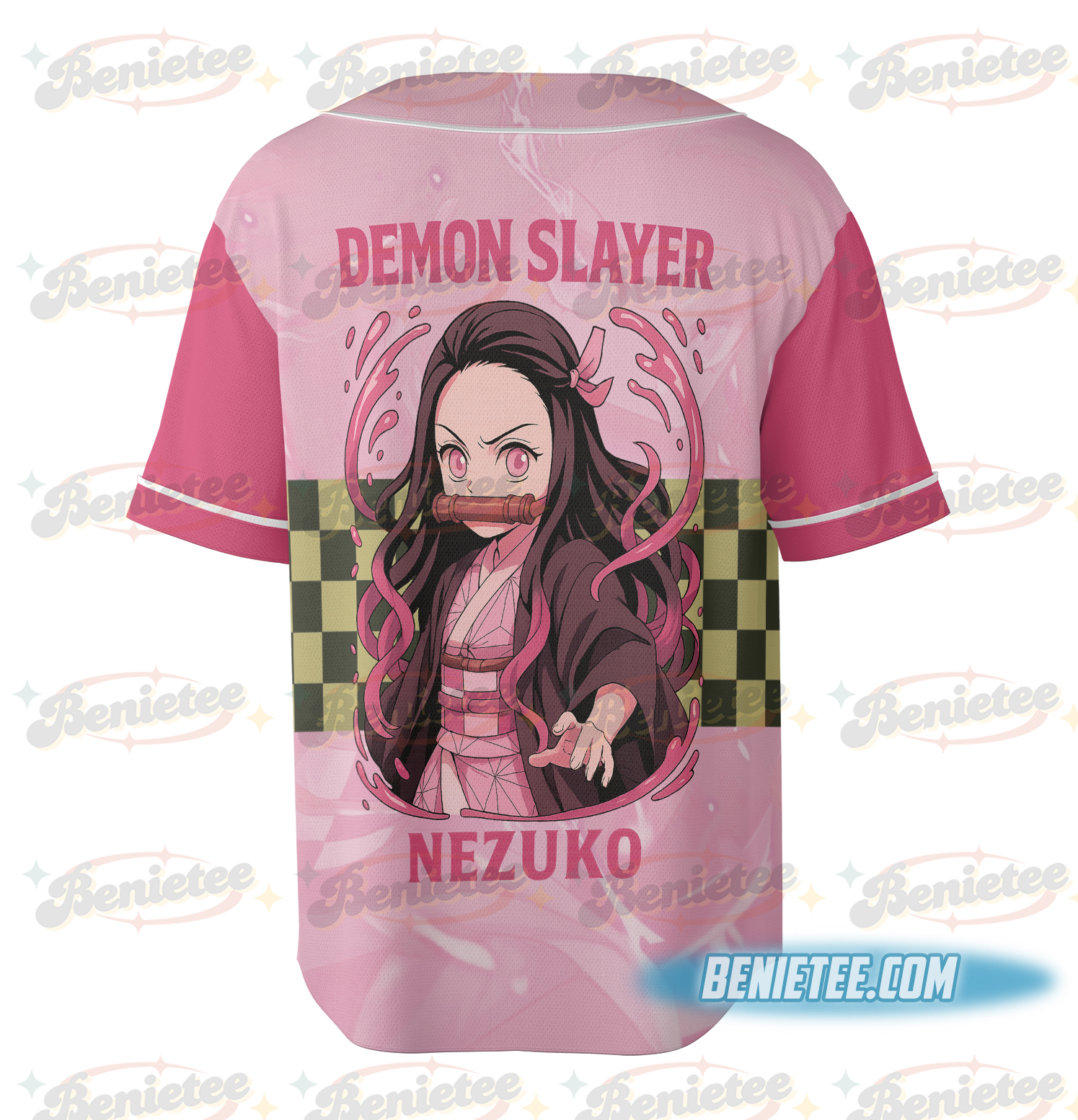 Demon Slayer Nezuko Panels Baseball Jersey, Cute Jersey - Image 4