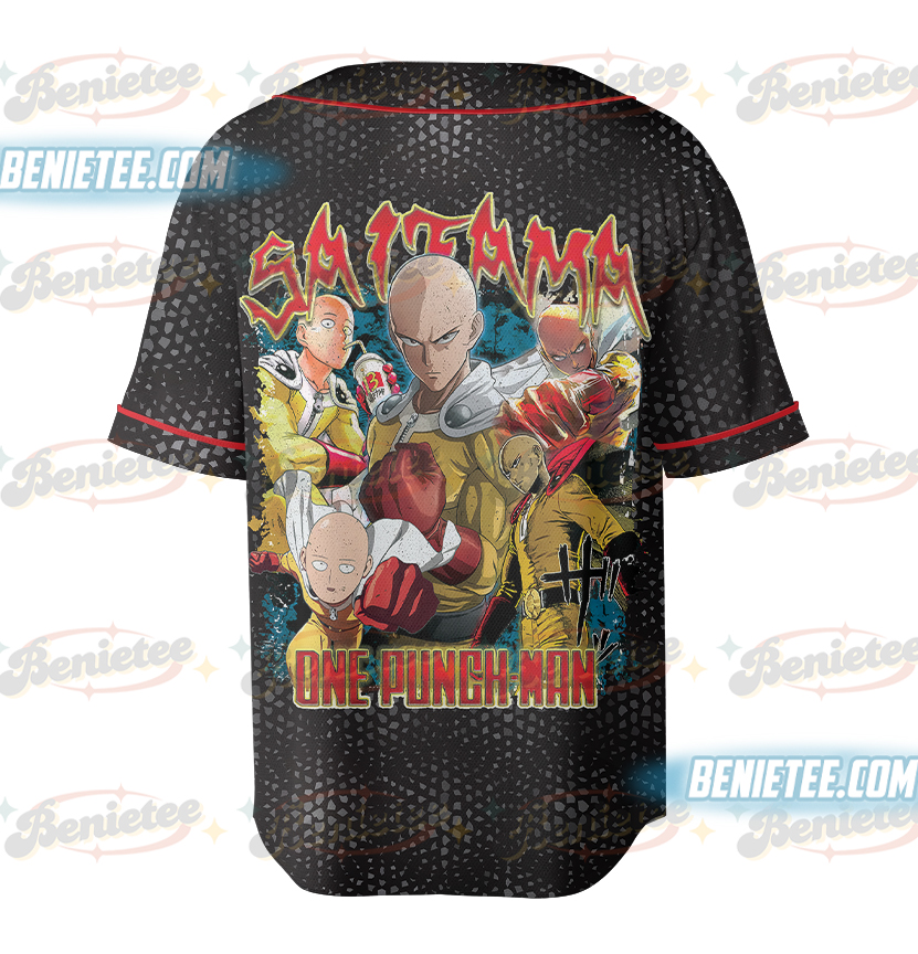 ONE PUNCH MAN: SAITAMA VINTAGE Baseball Jersey - Image 3
