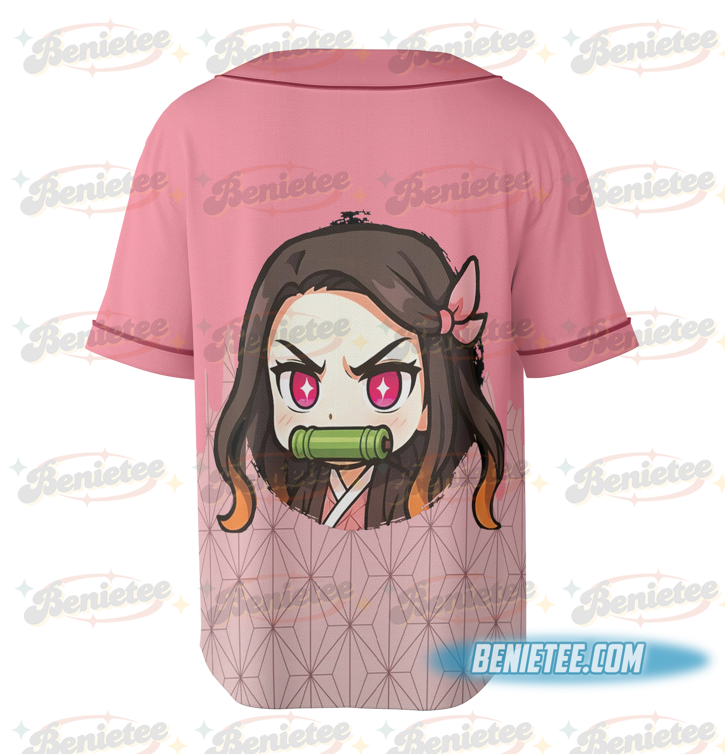 Emotes Demon Slaye Jersey – Twitch & Discord, Nezuko, Anime Streamer Assets Baseball Jersey - Image 5