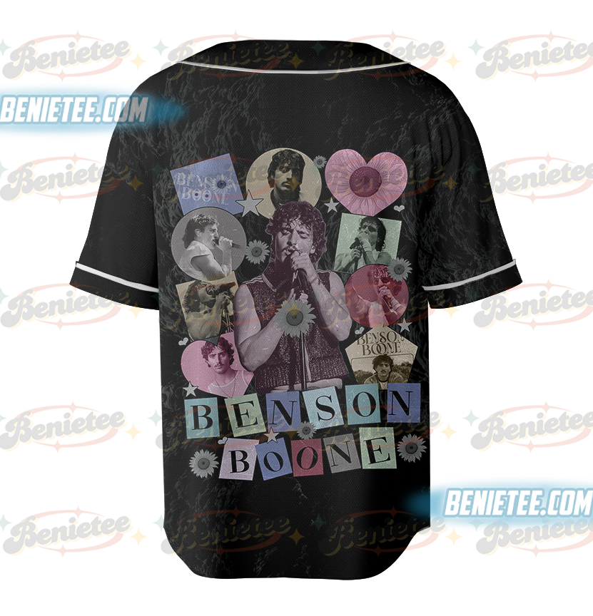 Benson Boone Vintage Jersey, Retro Pop Star Graphic Tee, Concert Tour Collage, Music Fan Gift, Benson Boone Top - Image 3