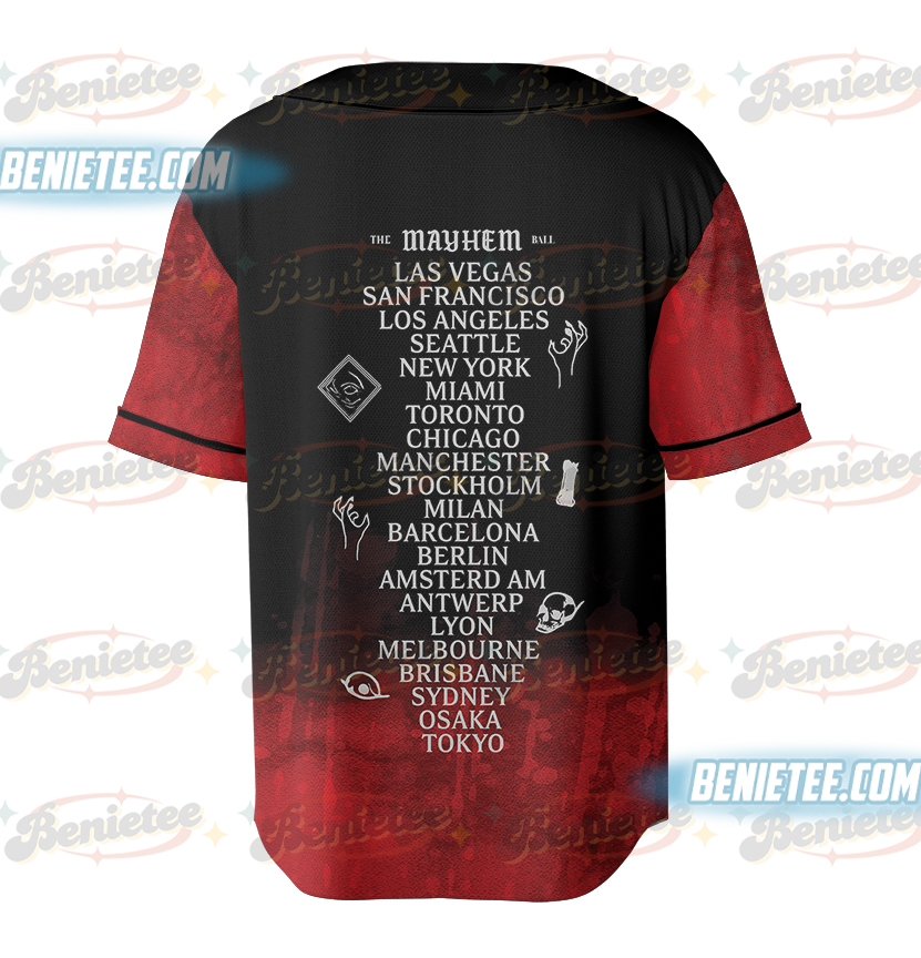 Lady Gaga The Mayhem Ball Tour 2025 Baseball Jersey, Lady Gaga Jersey - Image 3