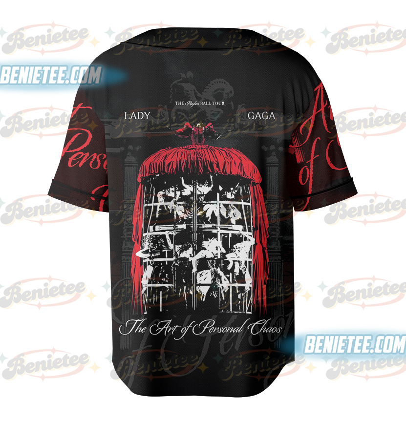 Mayhem Tour Baseball Jersey, Lady gaga Shirt, Pop Music Lover Jersey, Gift for Little Monster - Image 3