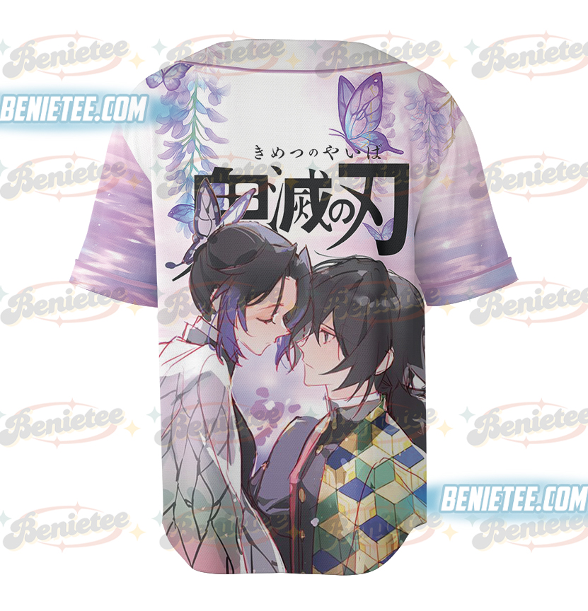 Shinobu and Giyuu All Over Printed 3D Shirt - Image 3