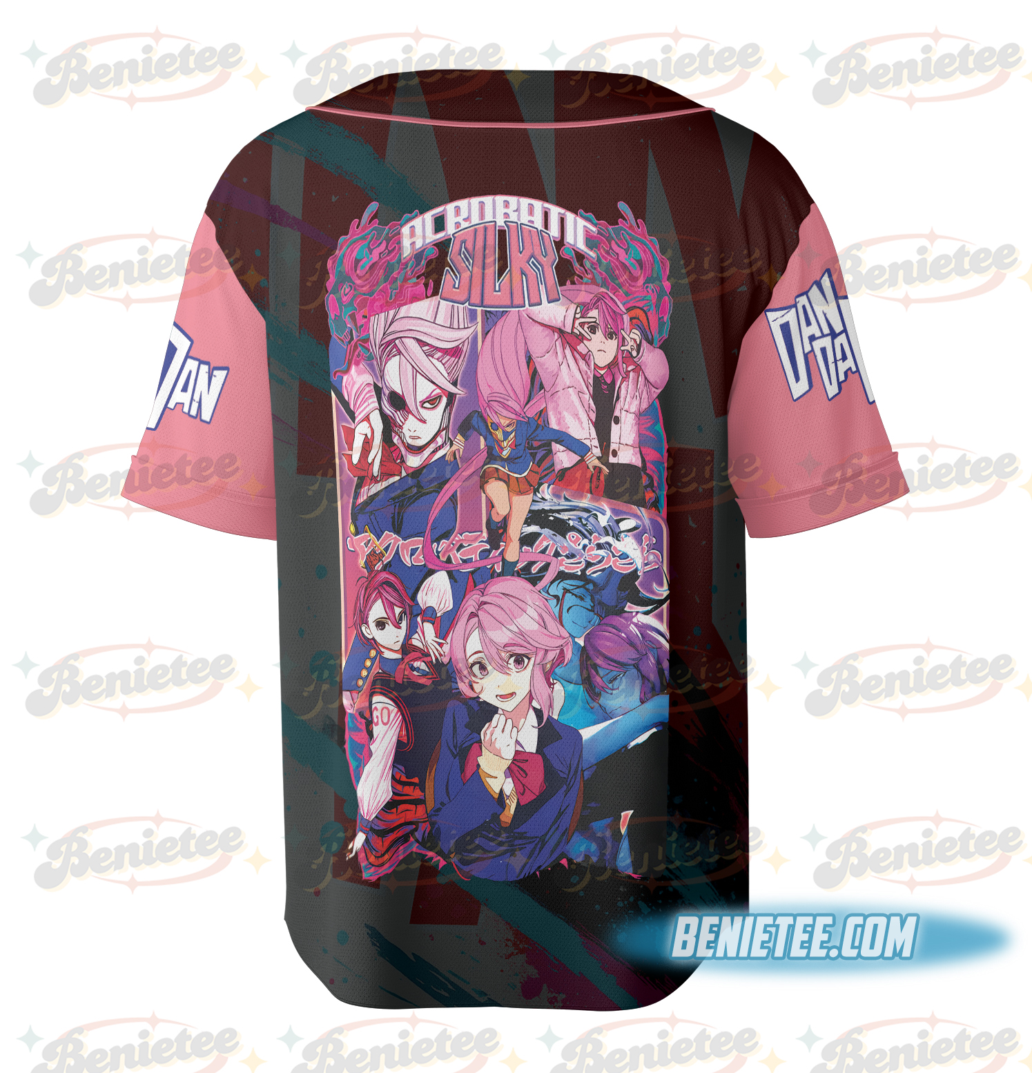 Shiratori Aira Dandadan Streetwear Jersey, Anime Baseball Jersey - Image 4