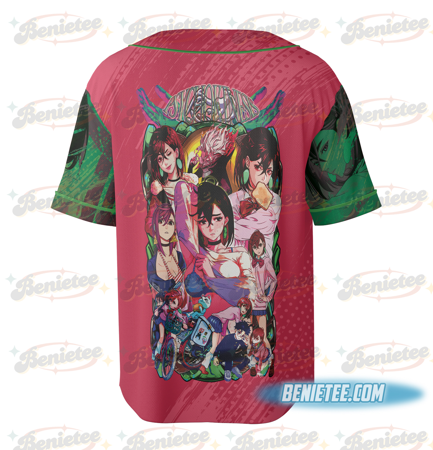 Ayase Momo Dandadan Streetwear Baseball Jersey - Image 4