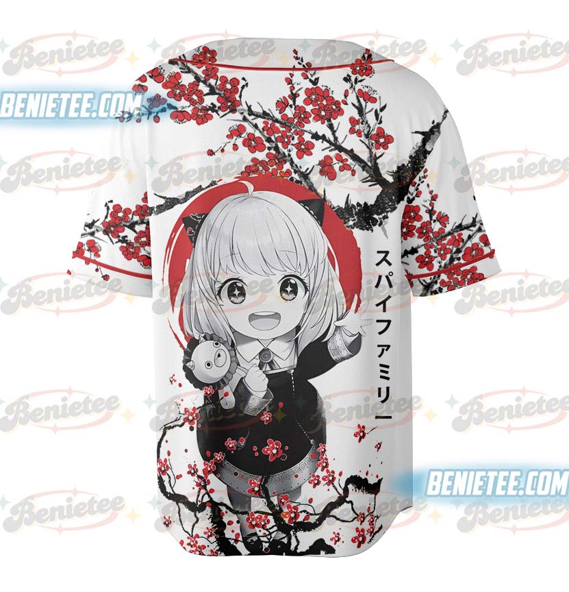 Anya Forger Cherry Blossom Spy X Family Dream Baseball Jersey - Image 3
