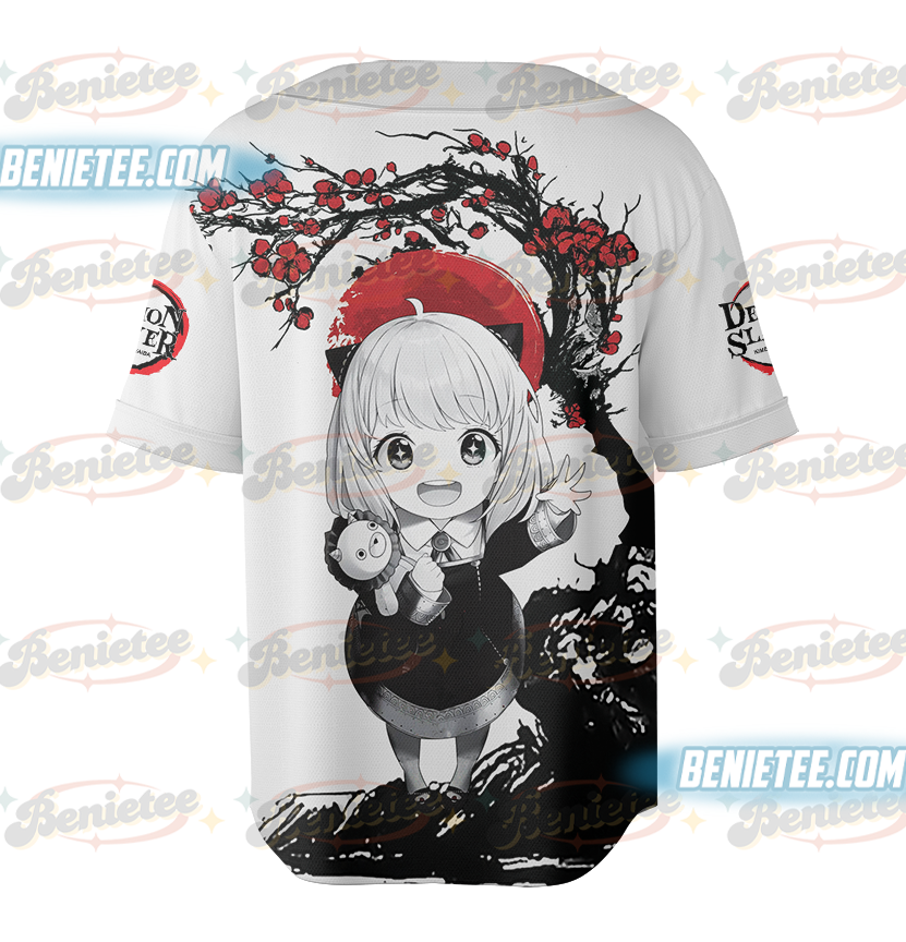 Anya Forger Cherry Blossom Spy X Family Dream Baseball Jersey, Anime Jersey - Image 3