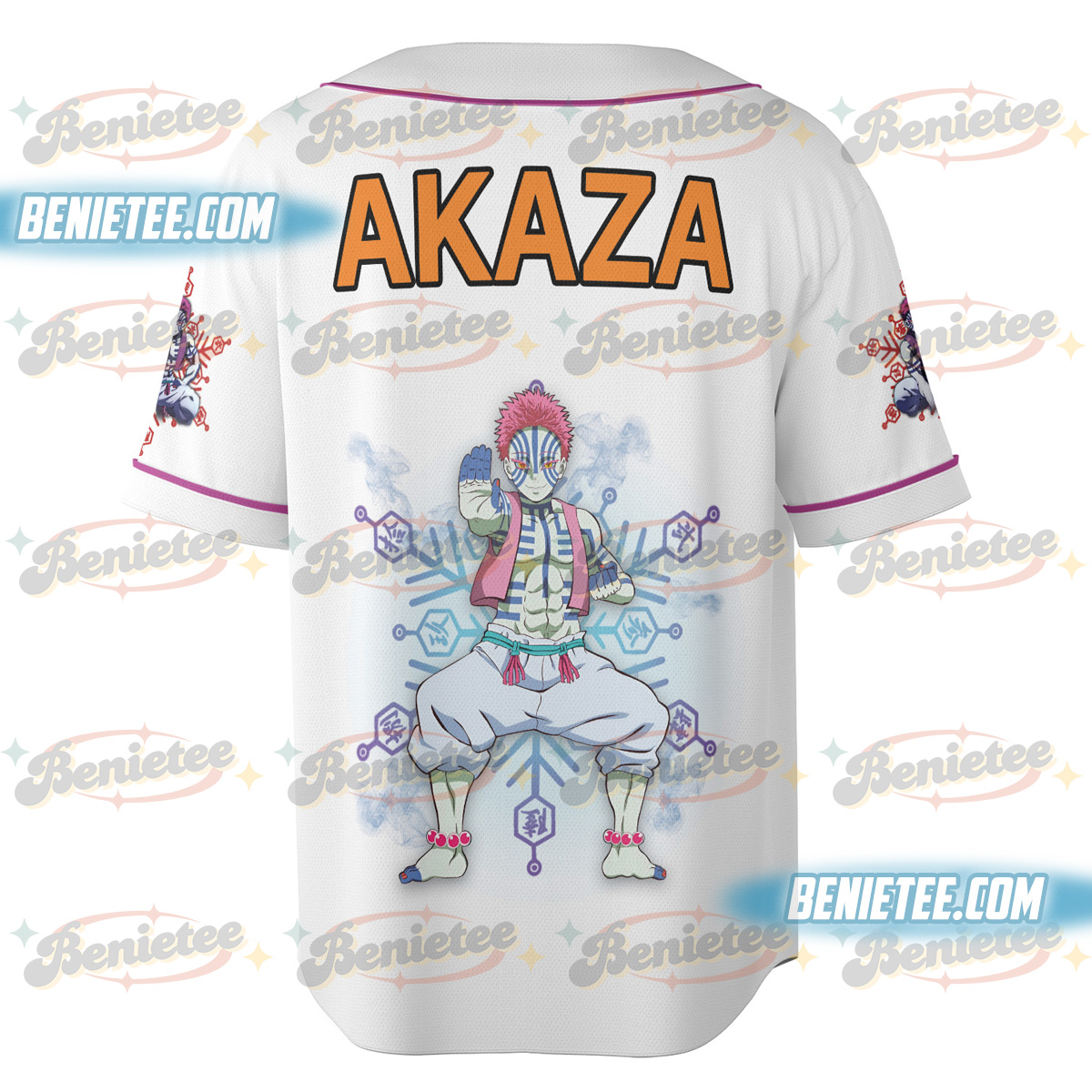 Akaza- Upper Moon Demon Slayer Jersey - Image 3