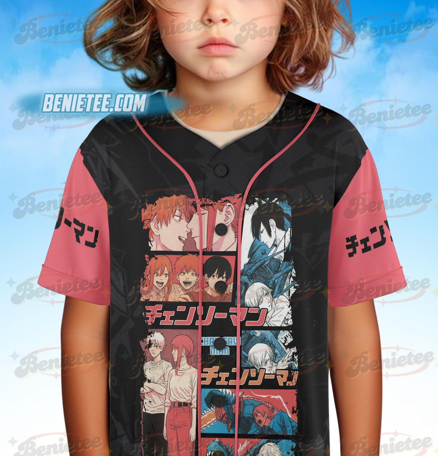 Chainsaw Man Part 1 Streetwear Jersey, Anime Jersey - Image 5