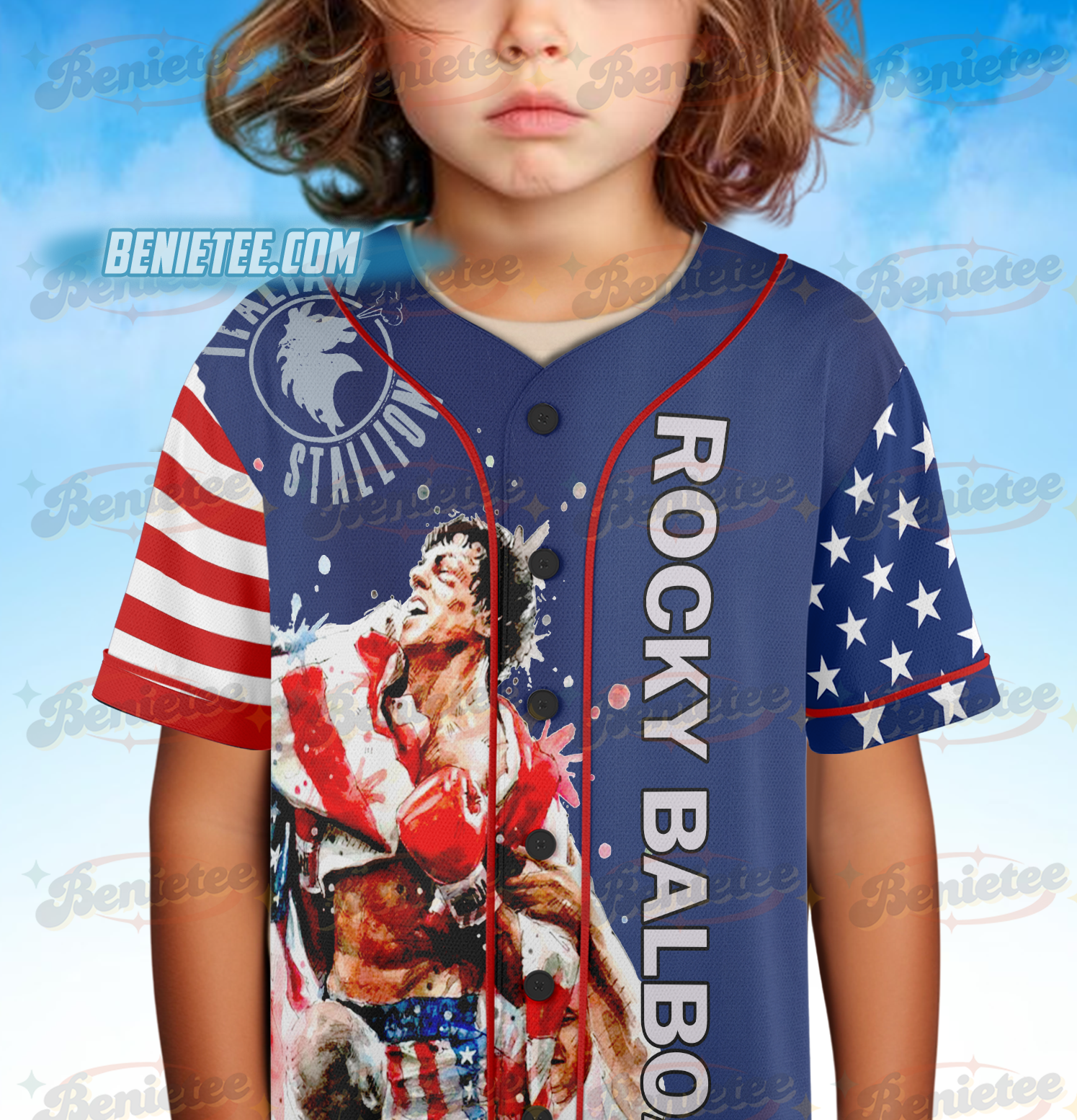 Rocky Balboa Go The Distance Personalized Baseball Jersey - Image 3