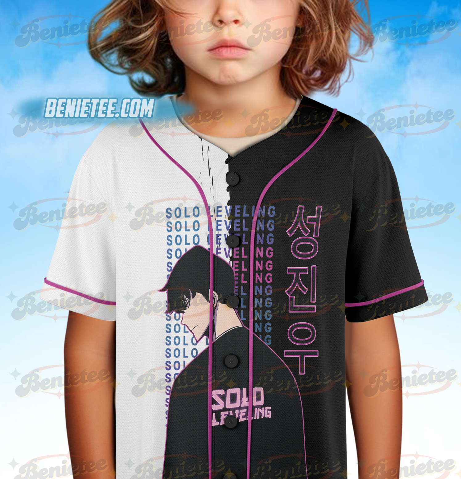 Sung Jinwoo Jersey, Thomas Andre, Statue of God, Solo, Leveling, anime shirt, anime gift, anime Jersey - Image 5