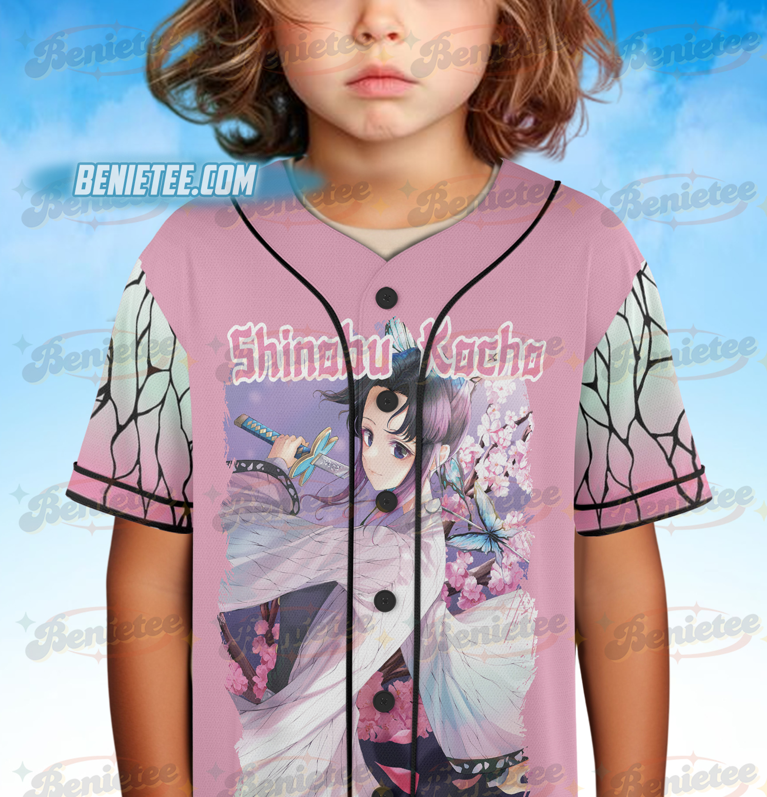 Demonslayer Shinobu Cherryblossom Battle Baseball Jersey - Image 5