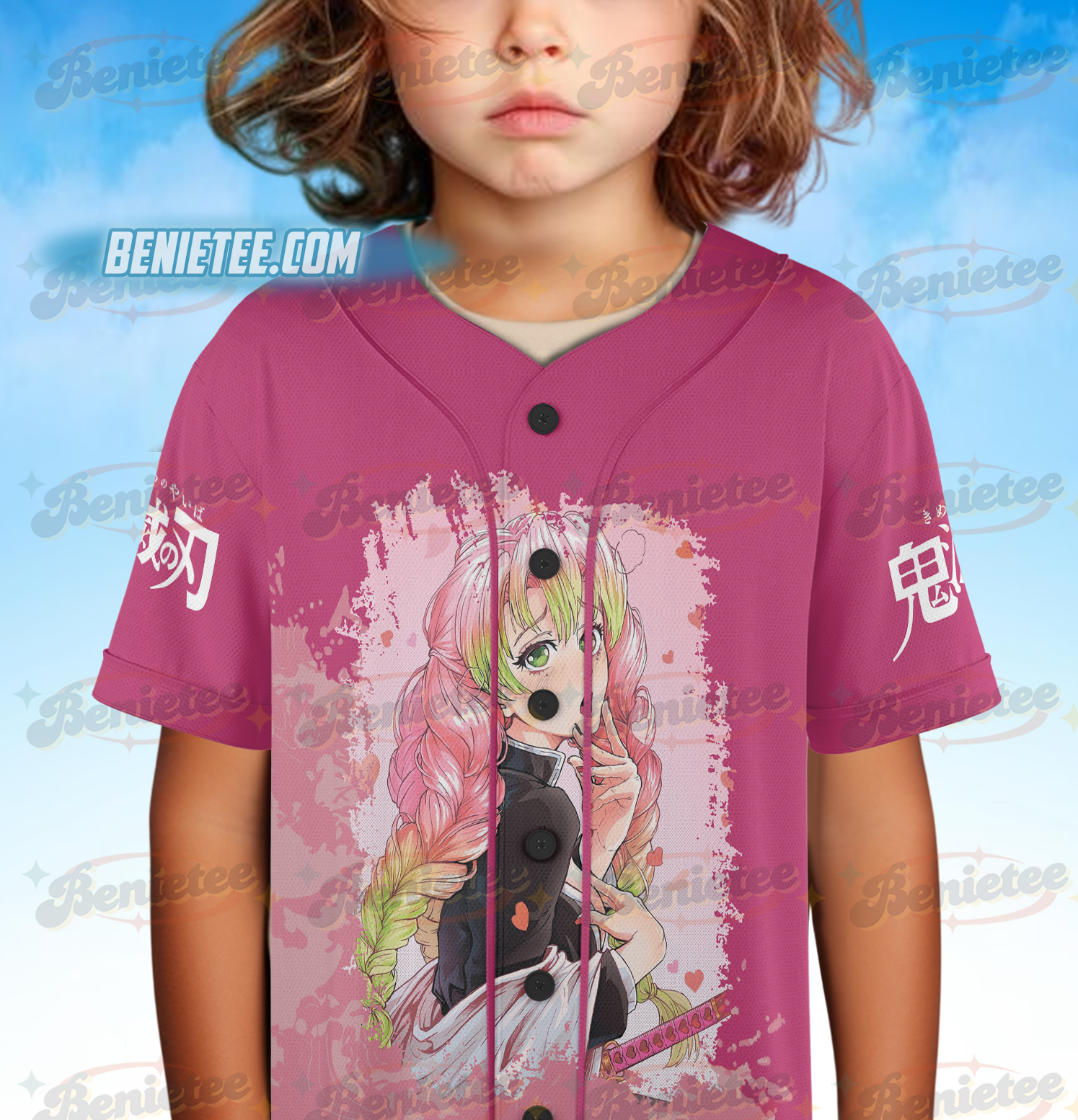 Mitsuri Kanroji Baseball Jersey, Demon Slayer Jersey - Image 5